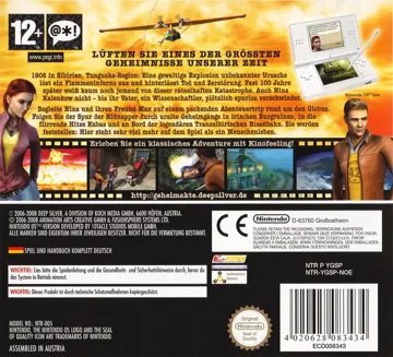 Secret Files - Tunguska (Europe) (En,Fr,De,Es,It) box cover back